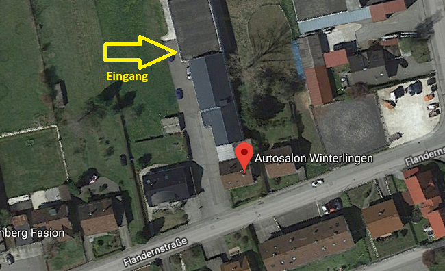 Eingang Autosalon Winterlingen